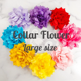 Large Pet Collar Flower for Dogs & Cats Full, Fluffy for Spring Summer Rainbow