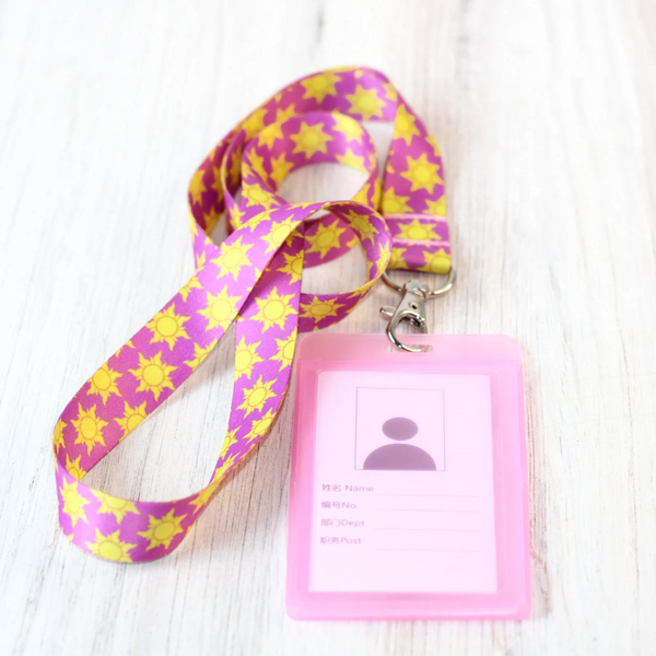 Sun Princess Lanyard Badge ID Keycard Holder Rapunzel Tangled Sunny Celestial