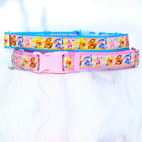 Pooh and Friends Pet Collar for Dogs & Cats Eeyore Piglet Tigger Winnie the Pooh Bear