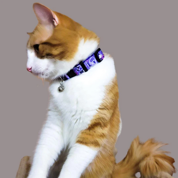 Ghostface Call Me Pet Collar for Dogs & Cats Adjustable Scream Pastel Horror Halloween