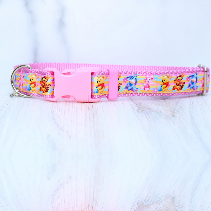 Pooh and Friends Pet Collar for Dogs & Cats Eeyore Piglet Tigger Winnie the Pooh Bear