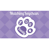 Add Matching Keychain, Keychain and Collar Set, Matching Collar and Keychain Set, FurVanity, Customized Dog Collar Set