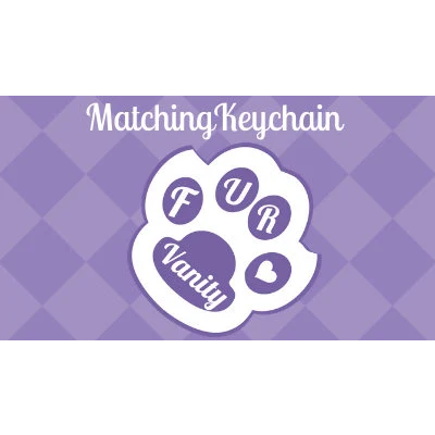 Add Matching Keychain, Keychain and Collar Set, Matching Collar and Keychain Set, FurVanity, Customized Dog Collar Set