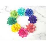 Small Dog Collar Flower Collar Attachment Small Pet Accessory Rainbow Petite Girly Floral