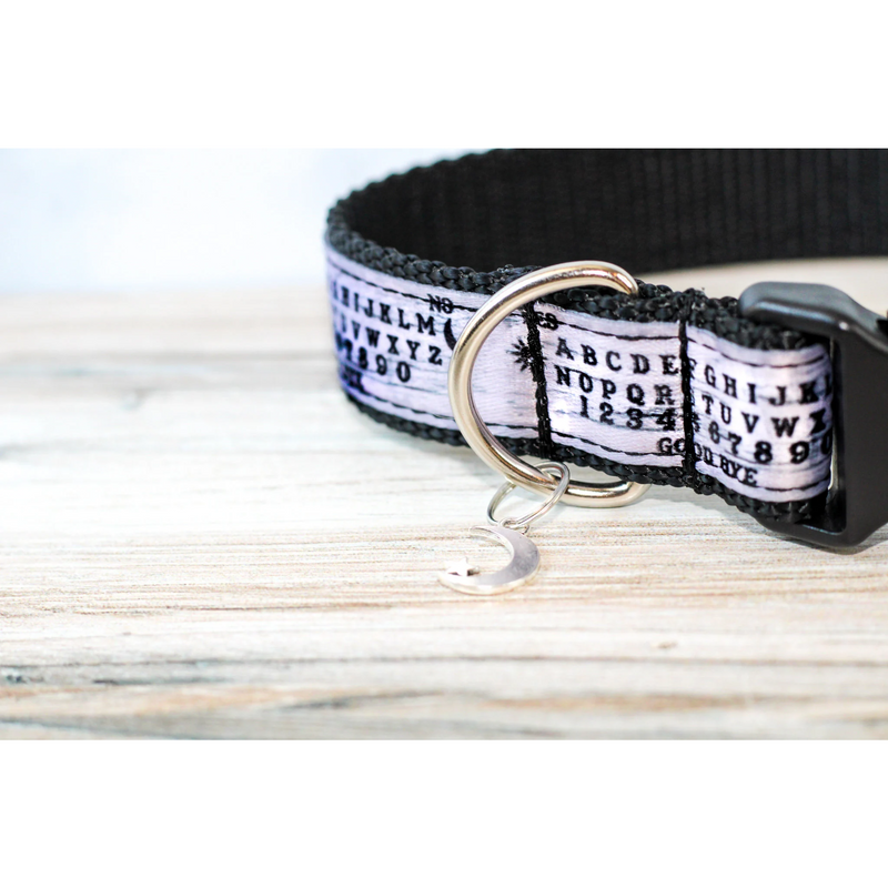 Ouija Pet Collar for Dogs & Cats Witchy Halloween Spooky Spirit Board