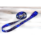 Midnight Moon Pet Leash for Dogs & Cats Galaxy Space Star Celestial Nylon