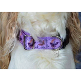 Lunar Moon Butterfly Pet Collar for Dogs & Cats Tarot Purple Polyester